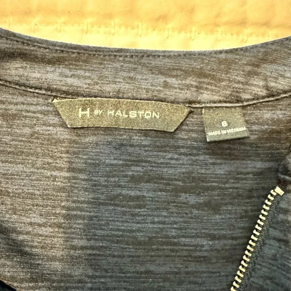 H by Halston Navy Zip-up Jacket - Picture 3 of 4